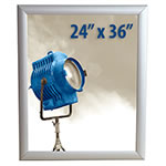 24“x 36”Great Buy™背光翻边框架灯箱，带图形