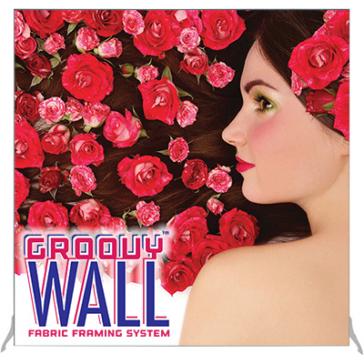 7.5' x 7.5' Groovy Wall™独立织物框架系统