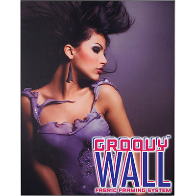 4' x 5' Groovy Wall™完美边缘悬挂织物框架系统