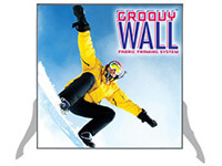 2'x 2'Groovy Wall™完美的边缘独立织物框架系统