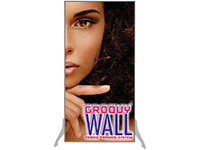2'x 4'Groovy Wall™完美的边缘独立织物框架系统