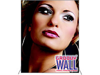 6' x 7' Groovy Wall™完美边缘独立织物框架系统
