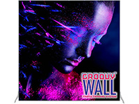 7' x 7' Groovy Wall™完美边缘独立织物框架系统
