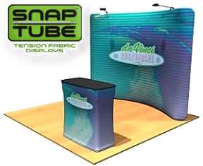 SnapTube染料子织物图形显示器（带可选照明套件和计数器）