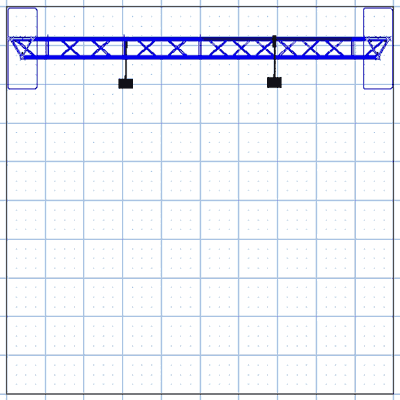 BA1 10'x 10'桁架拱套件平面图