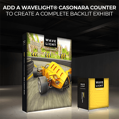 6英尺WaveLight®Casonara SEG织物灯箱显示屏
